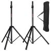 5 Core Speaker Stand Tripod Pair Tall Height Adjustable Heavy Duty DJ Light Floor Stands Universal 35mm Pole Mount PA Studio Monitor Large Subwoofer S