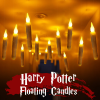 Christmas Decorations for Harry Potter 12 Pcs Hanging LED Floating Candles with Remote Control Taper Candles Christmas Xams Decor for Party, Birthday,