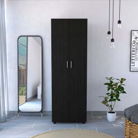 Slim Armoire Barkley, Bedroom, Black