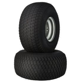 VEVOR Lawn Mower Tires with Rim, 20x8-8" Tubeless Tractor Tires, 2-Pack Tire and Wheel Assembly, S-Turf Pneumatic Tires with 3.5" Offset Hub and 3/4"