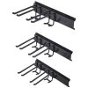 VEVOR Garage Tool Organizer, 800 lbs Max Load Capacity, Wall Mount Yard Garden Storage Rack Organization Heavy Duty with 6 Adjustable Hooks and 3 Rail