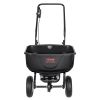 VEVOR Broadcast Spreader, 60 LB Walk-Behind Turf Spreader with 8" Wheels, Steel Push Fertilizer Spreader, Garden Seeder, and Salt Spreader, Designed f