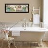 "Garden Bath" by Pam Britton, Ready to Hang Framed Print, Black Frame