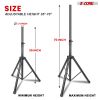 5 Core Speaker Stand Tripod Pair Tall Height Adjustable Heavy Duty DJ Light Floor Stands Universal 35mm Pole Mount PA Studio Monitor Large Subwoofer S