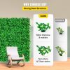 VEVOR Artificial Boxwood Panel UV 48pcs Boxwood Hedge Wall Panels Artificial Grass Backdrop Wall 10X10" 4cm Green Grass Wall Fake Hedge for Decor Priv