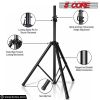 5 Core Speaker Stand Tripod Pair Tall Height Adjustable Heavy Duty DJ Light Floor Stands Universal 35mm Pole Mount PA Studio Monitor Large Subwoofer S