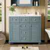 36" Bathroom Vanity Cabinet with Sink Combo Set, Undermount Resin Sink, Free Standing Vanity Set with 2 Drawers& Soft Closing Doors, Solid Wood Frame