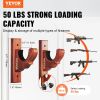 VEVOR Gun Rack Wall Mount, Horizontal Gun Rack and Shotgun Hooks, Single Gun Storage Display Rack For Wall, Gun Holder with Soft Padding holds Rifles,