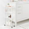 Skinny Storage Cart Matte White