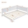 Full Size Wood Daybed/Sofa Bed, White