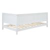 Twin Size Wood Daybed/Sofa Bed, White