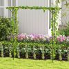 81 Inch Garden Arbor Metal Archway for Climbing Plants