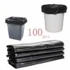 100pcs Black Collect Garbage Bags Disposable Use Trash Bags