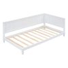 Twin Size Wood Daybed/Sofa Bed, White