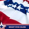 2 Pack American USA Pleated Fan Flag 1.5x3 Feet DELUXE Bunting Decoration Flags PRINTED 150D Patriotic Stars and Stripes with Canvas Header and Brass