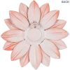 3D Metal Succulent Wall Decor Pink Hand Painted Hanging Metal Flowers 7.5x7.5x1.5 inch Wall Decor for Living Room Bedroom Kitchen Bathroom Flower Wall