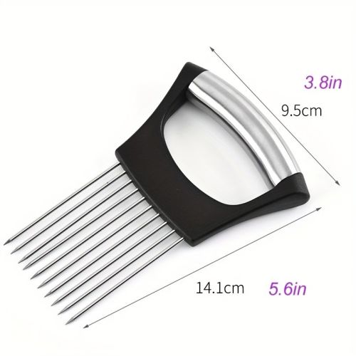 Onion Slicer Holder, Onion Holder For Slicing, 304 Stainless Steel Onion Slicer Cutter, Lemon Holder Slicer, Creative Onion Slicer Holder, Onion Slice Onion Slicer Holder, Onion Holder For Slicing, 304 Stainless Steel Onion Slicer Cutter, Lemon Holder Slicer, Creative Onion Slicer Holder, Onion Slice