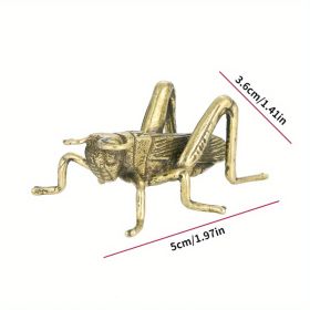 1pc Bee Figurines, Creative Decorative Bee Statues Bee Desktop Ornament For Rustic Office Home Decor (Color: Cricket 2)