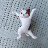 1pc/5pcs Cute Cat Pen Holder, Toy Cat Headphone Holder, Enchanted Dancing Cat Pen Holder, Home Desktop Ornament