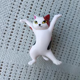 1pc/5pcs Cute Cat Pen Holder, Toy Cat Headphone Holder, Enchanted Dancing Cat Pen Holder, Home Desktop Ornament (Color: Tricolor, Style: Cat Pen Holder)