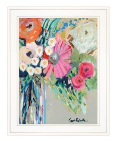 "From Mrs. Hazel's Garden" by Kait Roberts, Ready to Hang Framed Print, White Frame (Color: as Pic)