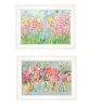 "Garden Flowers II" 2-Piece Vignette by Kait Roberts, Ready to Hang Framed Print, White Frame