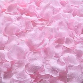 Artificial Rose Petal Artificial Flower Silk Petals Valentine Day Wedding Flower Decoration Flowers (Color: light pink, size: 1000pcs)