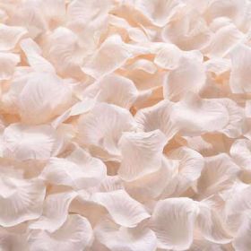 Artificial Rose Petal Artificial Flower Silk Petals Valentine Day Wedding Flower Decoration Flowers (Color: champagne, size: 500pcs)