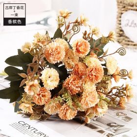 11pcs Bouquet Of DRIED Flowers ROSE Roses Bouquet Of Natural Air Dried Nordic Wind Wedding Home Decoration Valentine Day Gift (Color: E, size: 11pcs)