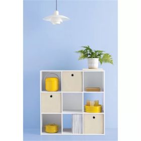 11" 9 Cube Organizer Shelf (Color: White)