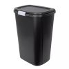 13gal Odor Block Trash Can Black