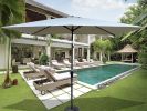 6 x 9ft Patio Umbrella Outdoor Waterproof Umbrella with Crank and Push Button Tilt without flap for Garden Backyard Pool Swimming Pool Market