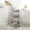 3 Tier Round Metal Utility Cart