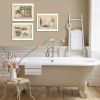 "Garden Bath Collection" 3-Piece Vignette By Pam Britton, Printed Wall Art, Ready To Hang Framed Poster, White Frame