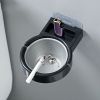 1pc Wall Mounted Ashtray, Stainless Steel Ashtray