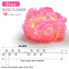 40 LEDs Rose Flower String Lights 10ft Battery Operated Decorative Lights for Anniversary Valentine's Wedding Bedroom