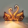 1pc Swan Wooden Night Light; Suitable For Room; Desk; A Symbol Of Love Exquisite Night Light