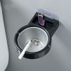 1pc Wall Mounted Ashtray, Stainless Steel Ashtray