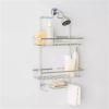 Wide Rustproof Shower Caddy with Lock Top Aluminum