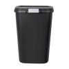 13gal Odor Block Trash Can Black