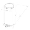 30L Round Step Trash Can