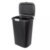 13gal Odor Block Trash Can Black