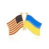 Personality Ukraine Flag Brooch For Women Men Ukrainian National Map Blue Yellow Pins Patriotic Badges Coat Dress Lapel Jewelry