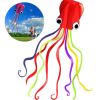 1pc Large Soft Octopus Easy Flyer Kite With 328ft Rope, 31*157 Inches Kite For For Kids Children Adult Beach Park