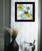 "Sea glass Garden I" By JG Studios, Ready to Hang Framed Print, Black Frame